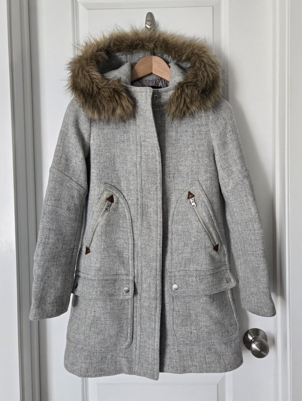 J. Crew Nello Gori Italian Stadium Cloth Coat